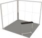 Preview: Lumix Messestand Corner 5x3m, Rahmen Preview: Lumix Messestand Corner 5x3m, Rahmen