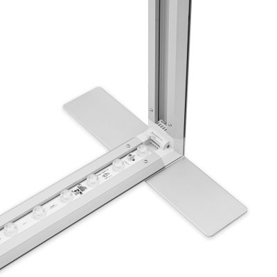 BOX FLEXWall, Ecke unten mit Fuß mit Flex-System