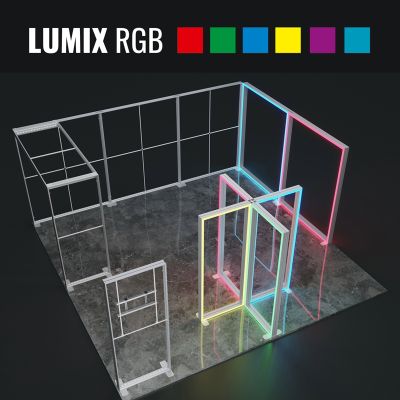 Lumix RGB Messestand Beispiel