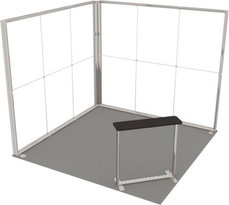 Lumix Messestand Corner 5x3m, Rahmen