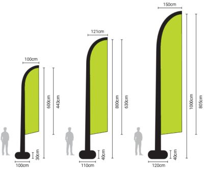 Inflat Giant Flag Abmessungen