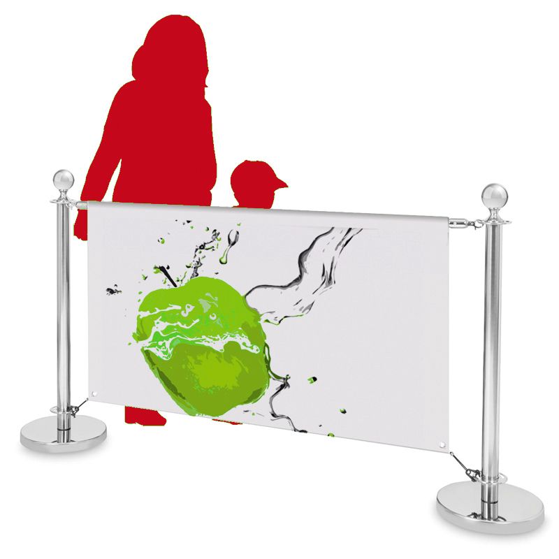 CAFÉ Barrier Absperrbanner Chrome CAFÉ Barrier Absperrbanner Chrome