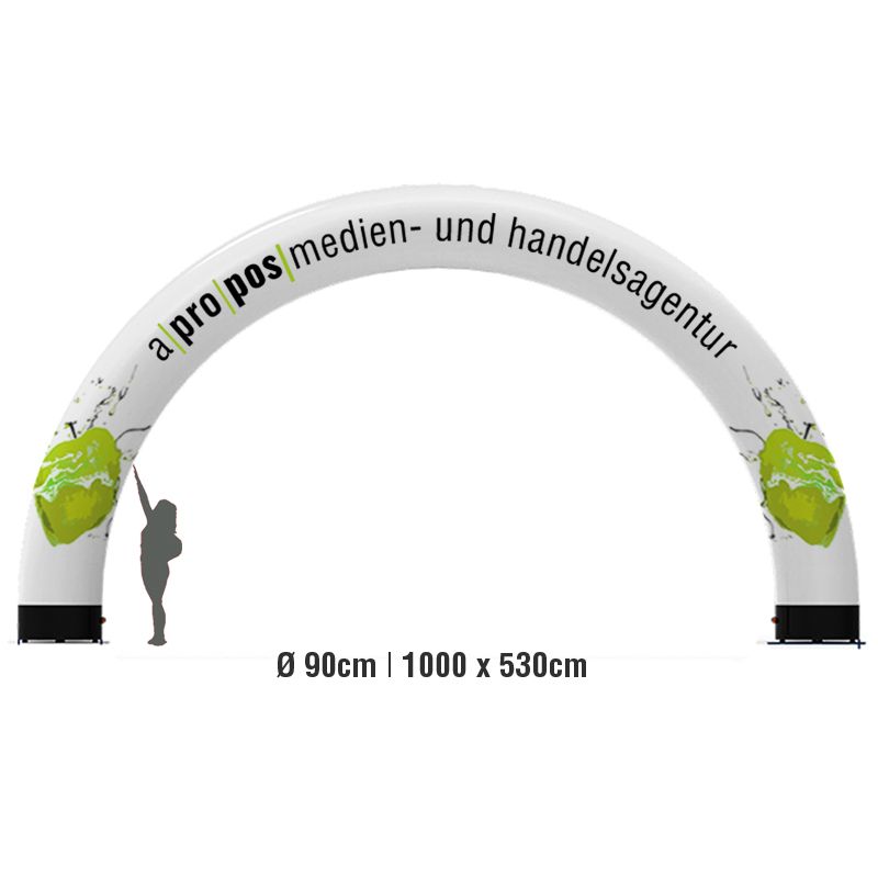 Inflat Bow 90, 1000x530cm