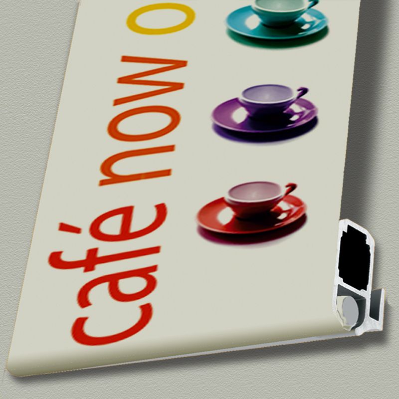 Verdecktes Banner Cafe
