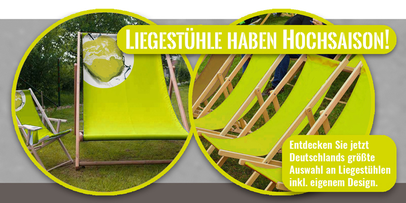 Liegestühle haben immer Saison - ob groß oder klein!